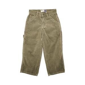 Vintage GAP Carpenter Corduroy Work Pants Olive Green Y2K Utility Style